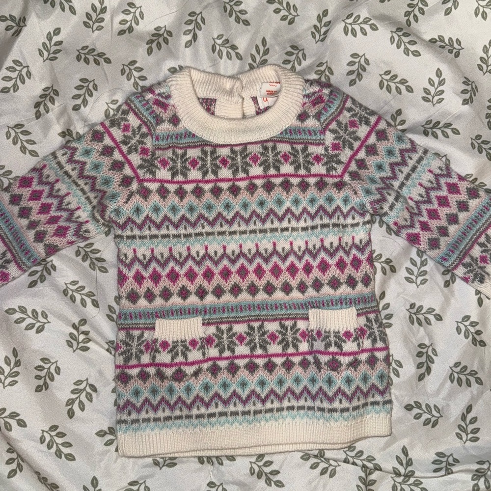 Baby Girl Knit Sweater-dress